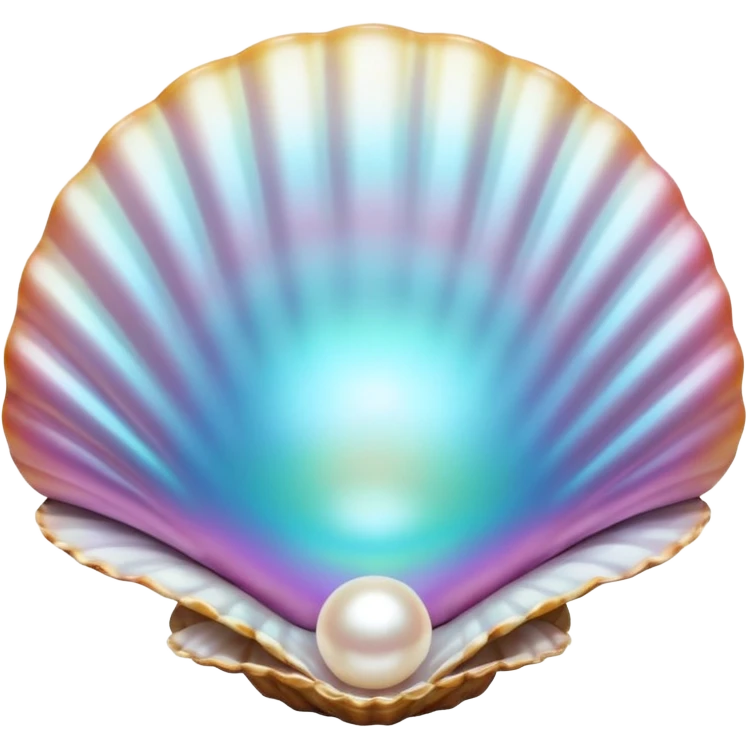 Pearl in shell emoji