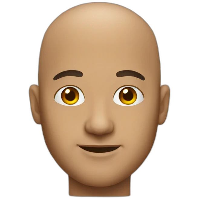 bald man designer emoji