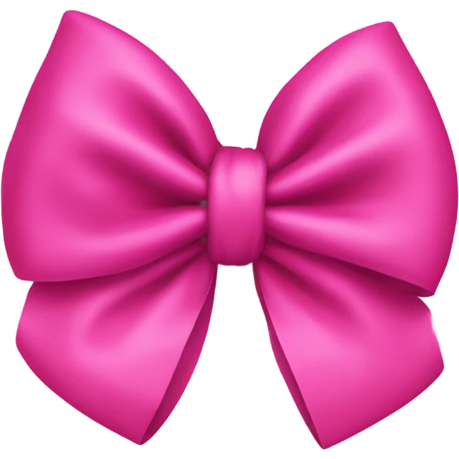 A pink bow emoji