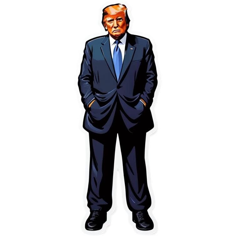 Donald Trump in a prison  outfit emoji