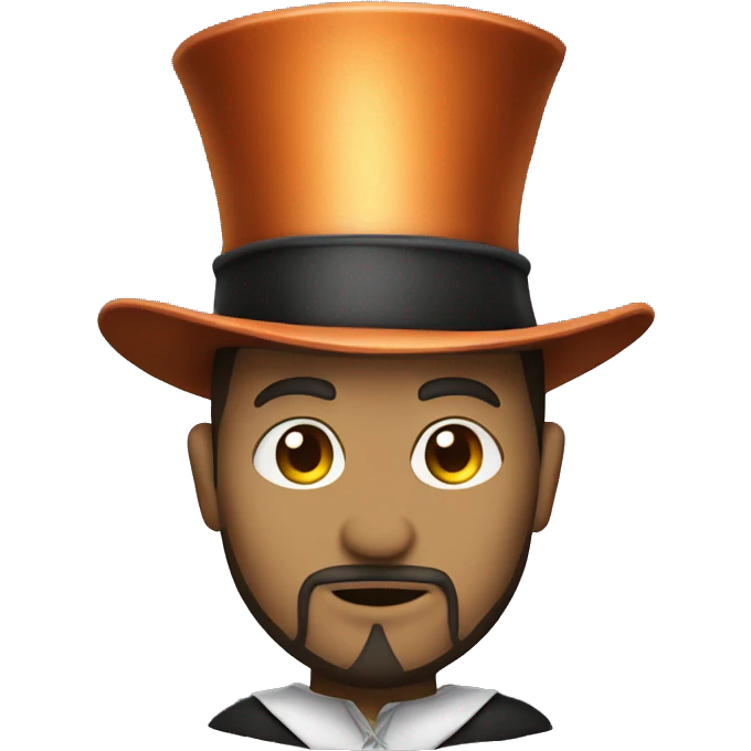 magician with wizard hat with goatee emoji