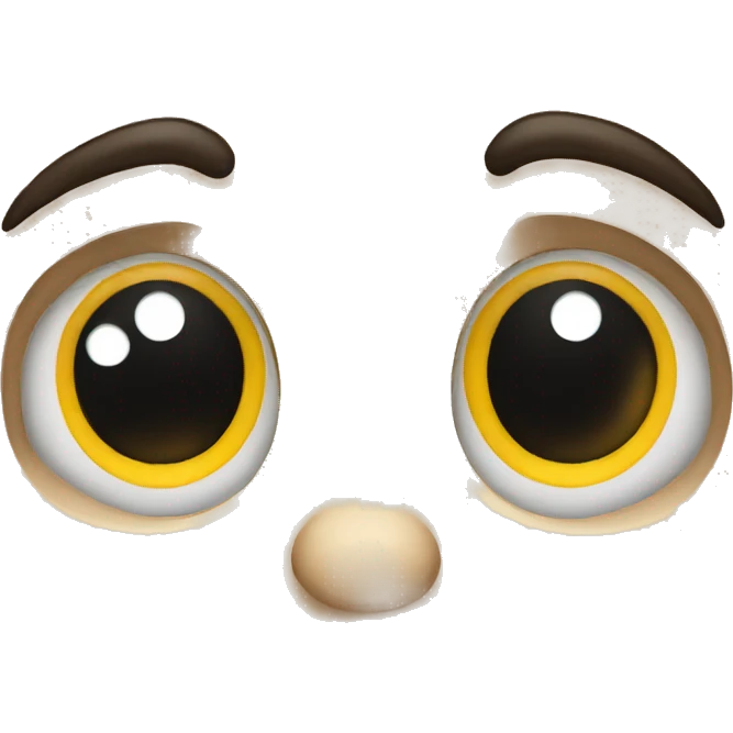 emoji with crying face and really massive eyes and mouth emoji