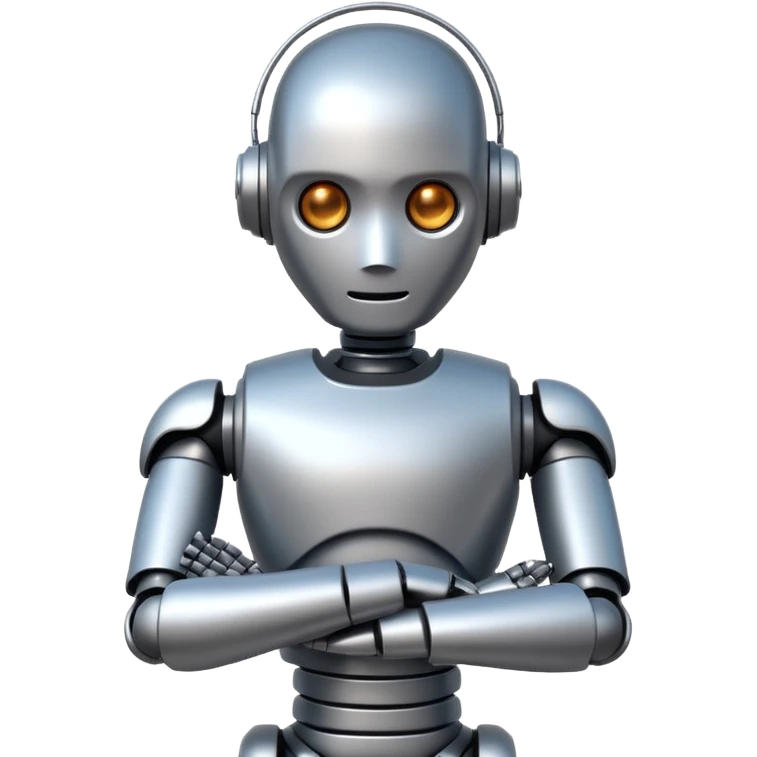 robot crossing his arms emoji