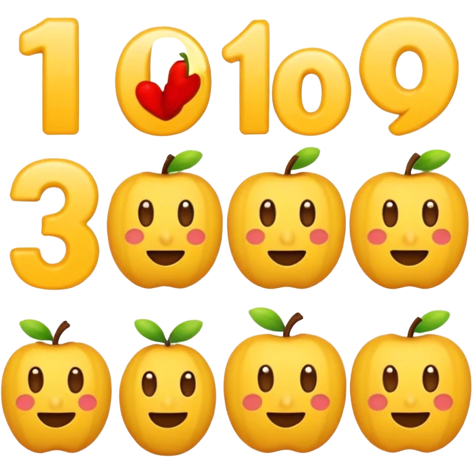 number 1 to 10 emoji