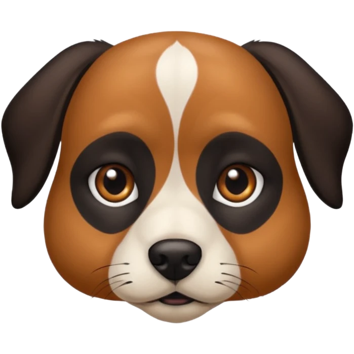 Dog with black patch near nose  emoji