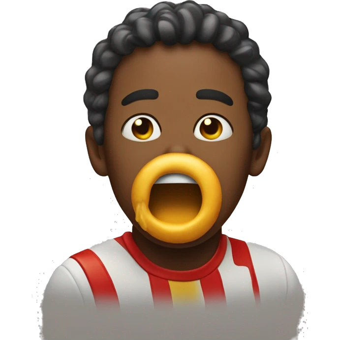 Hard Coughing in macdonalds emoji