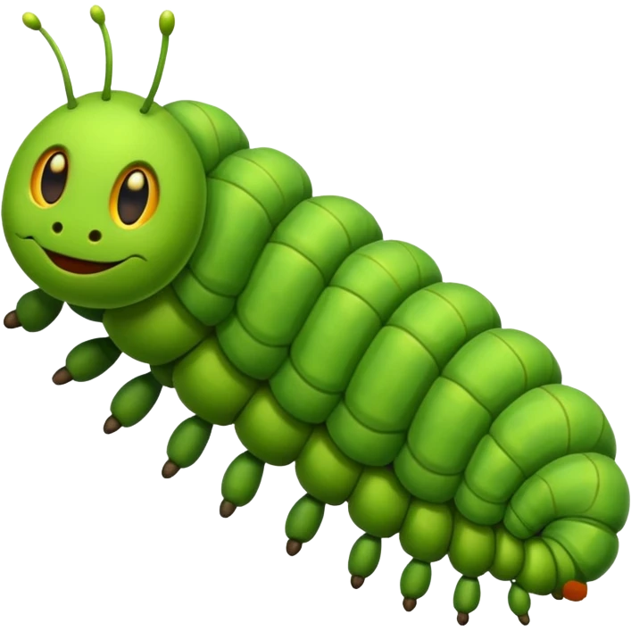 a caterpillar emoji