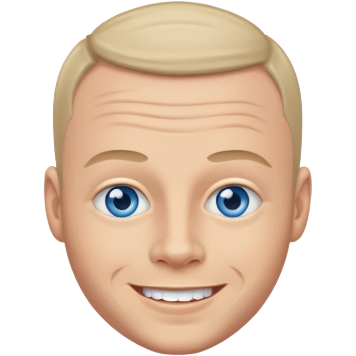 Brian Harvey with blue eyes emoji