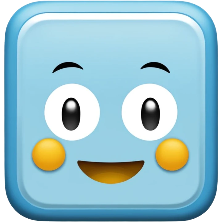 ein um 45 grad gedrehtes hell blauer qaudrat mit weißem checkhaken wie das verify badge auf roblox emoji