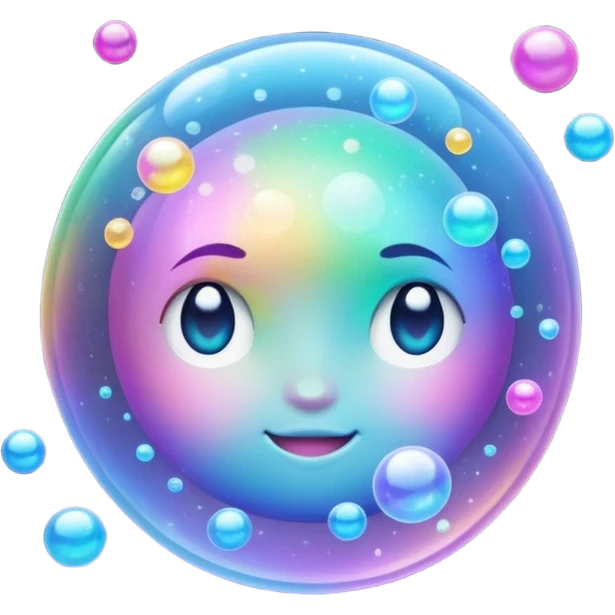 glitter bubbles cian emoji