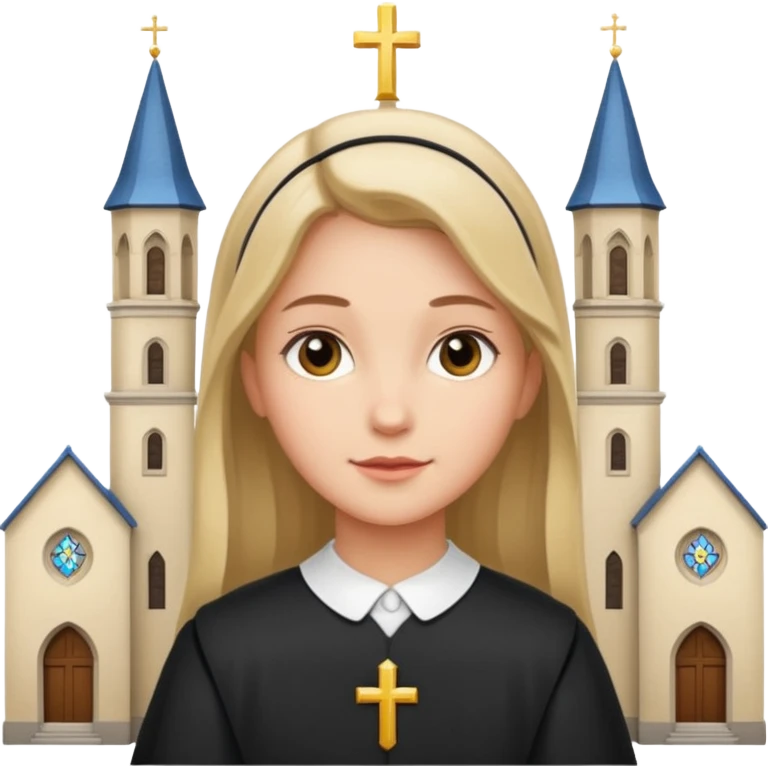 girl in church attire emoji