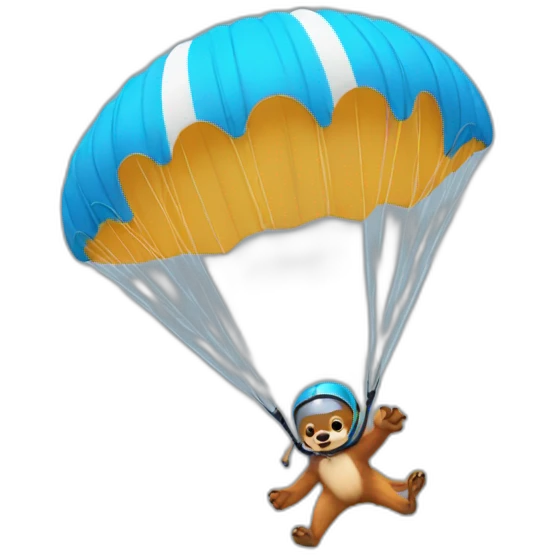 squirrel paragliding emoji