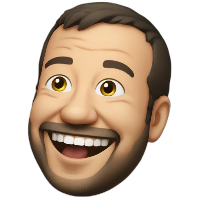 Matteo Salvini laughing emoji