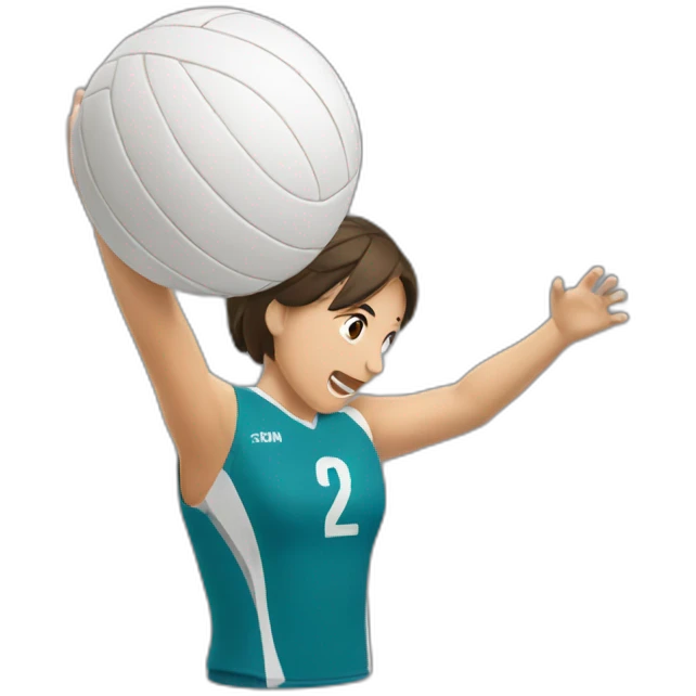 passionate about volleyball emoji