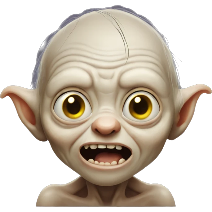  Cute gollum emoji