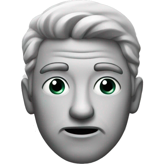 A cringed man emoji