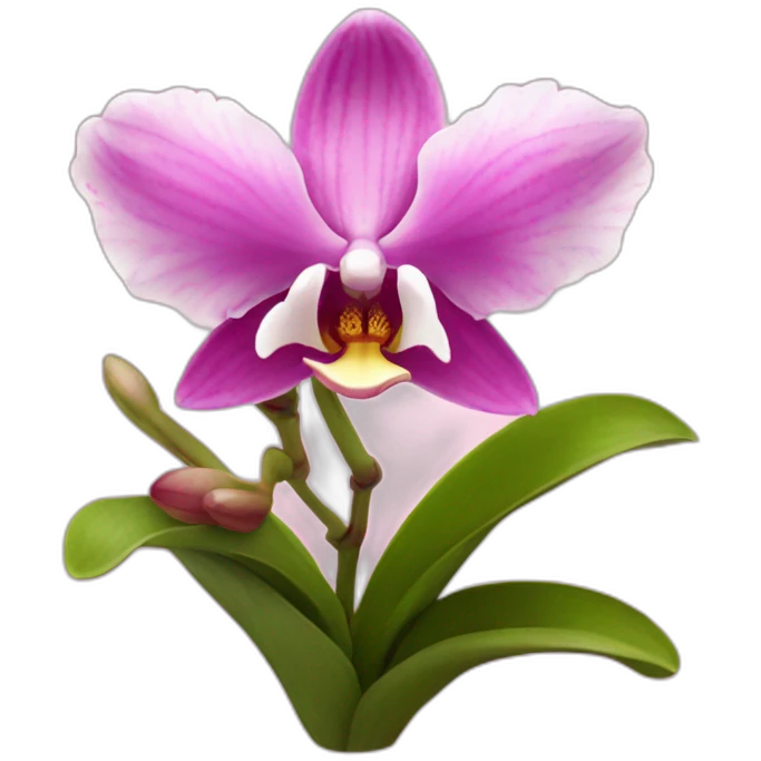 Orquídea rosada emoji