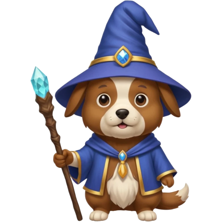 Dog wizard emoji