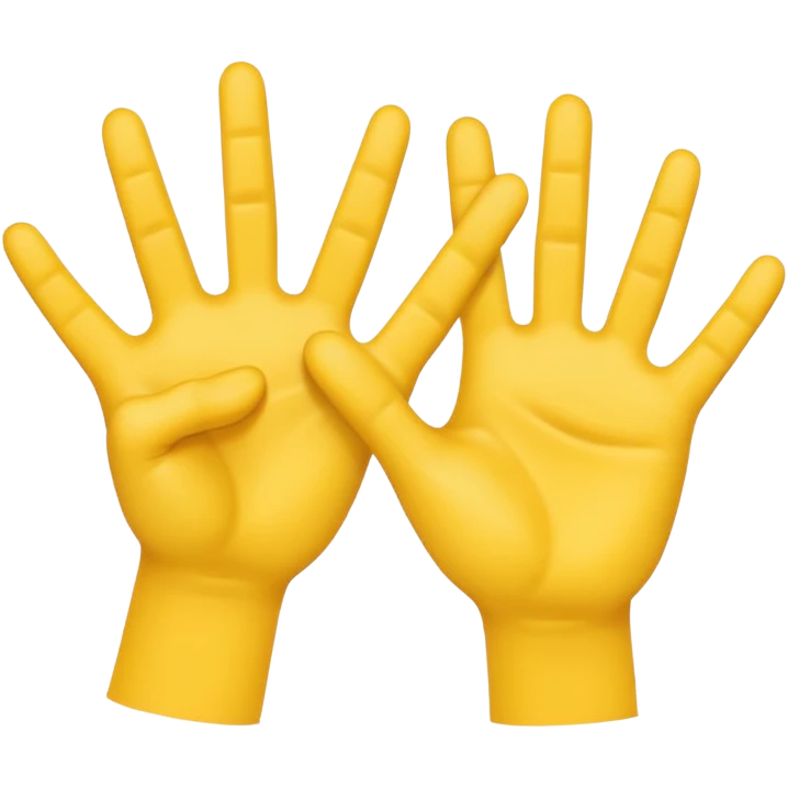 Yellow emoji style hands reaching out to strangle someone, NO FACES OR BODIES emoji