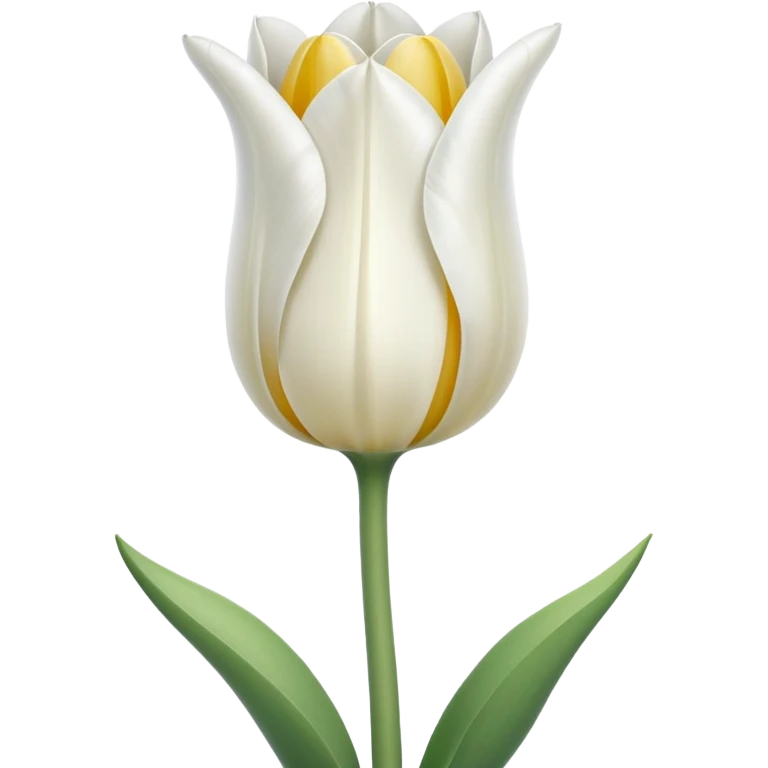white tulip emoji