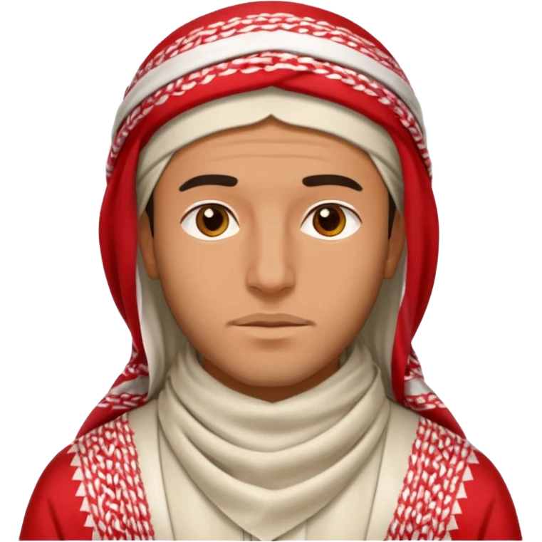 Emoji for a man wearing a Saudi Shemagh  emoji