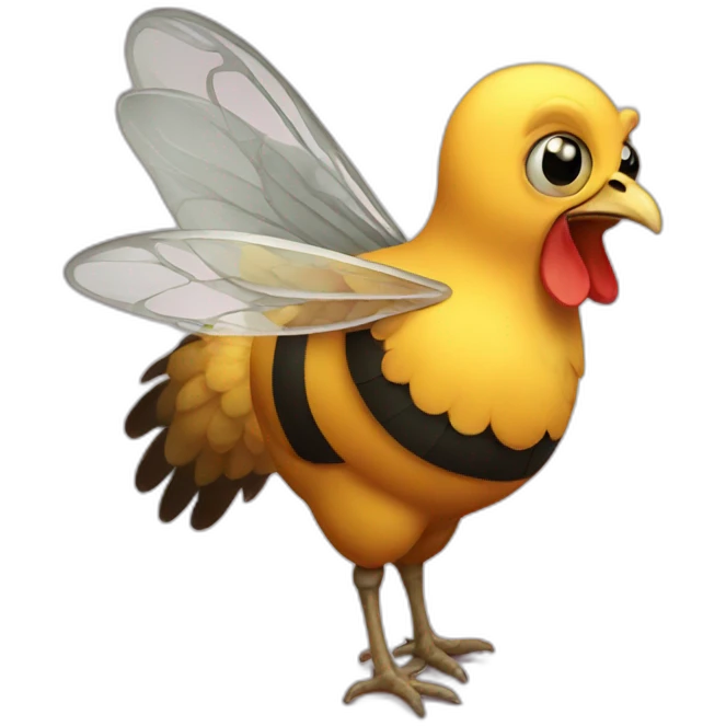 chicken bee emoji