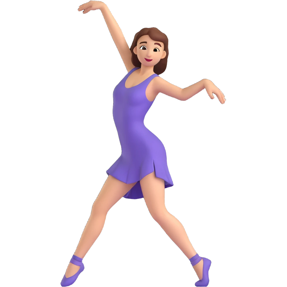 a dancing woman dancing emoji
