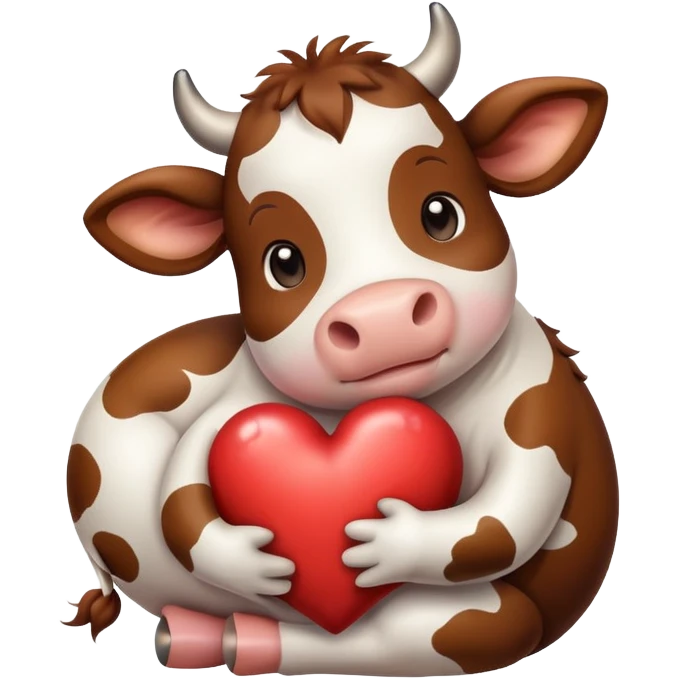 cow hugging heart emoji