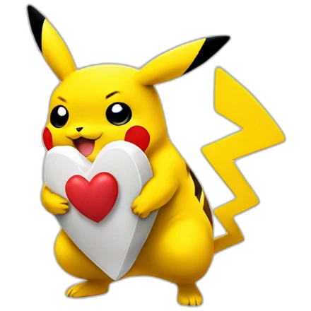 making love pikachu emoji