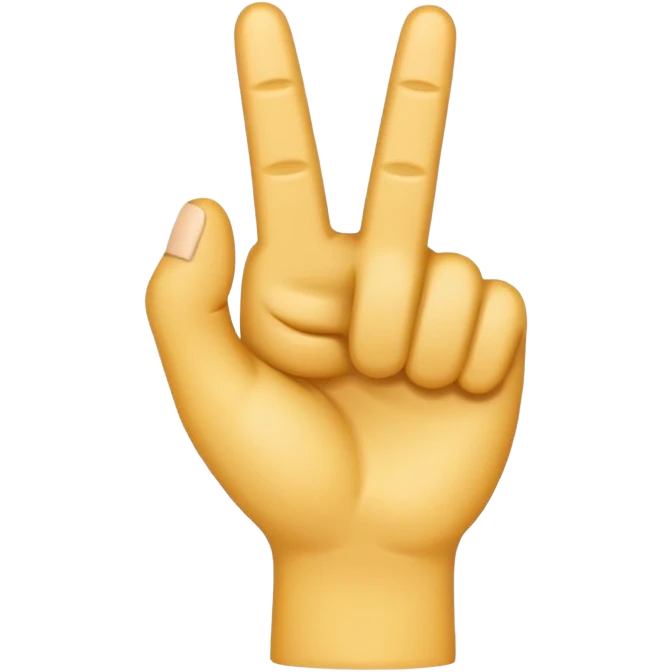 I want a emoji with middle finger bend towards emoji