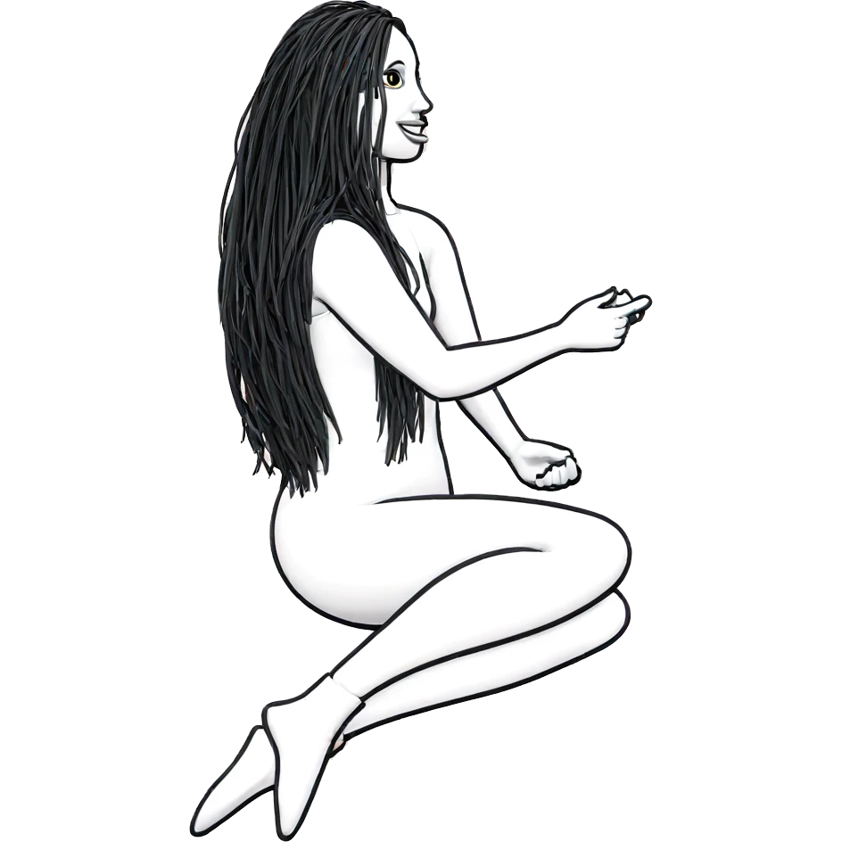 smiling girl with bird emoji