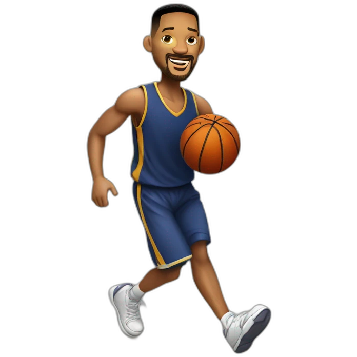 Will smith play basketball woohoo a ball emoji