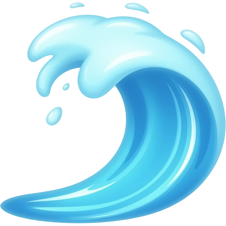 wave of water magic emoji