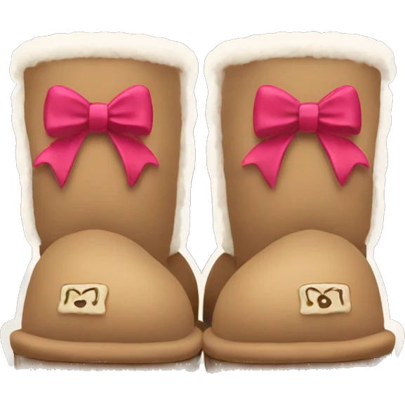 Uggs with bows emoji