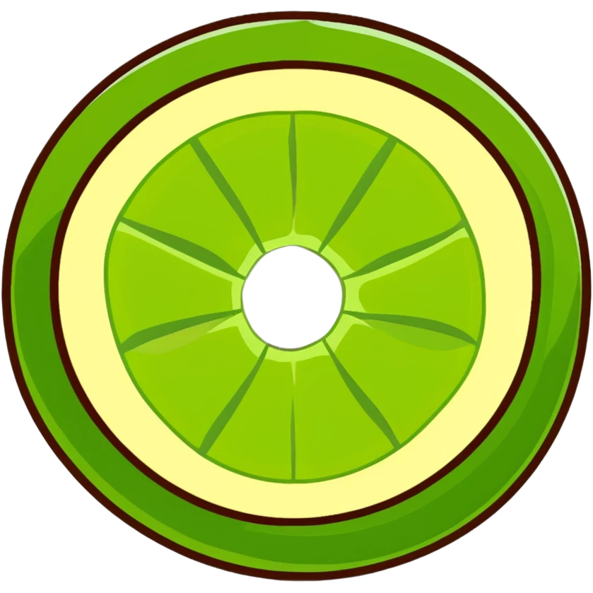 circular slice of cucumber emoji