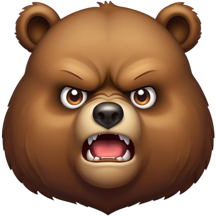 angry bear emoji