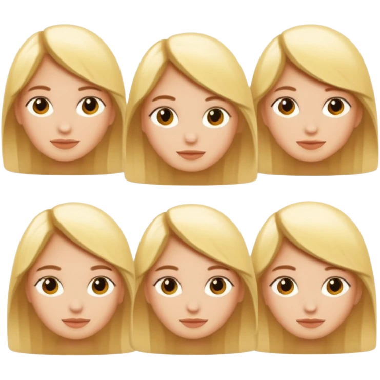 5 personas de diferentes estilos, nadie rubio emoji