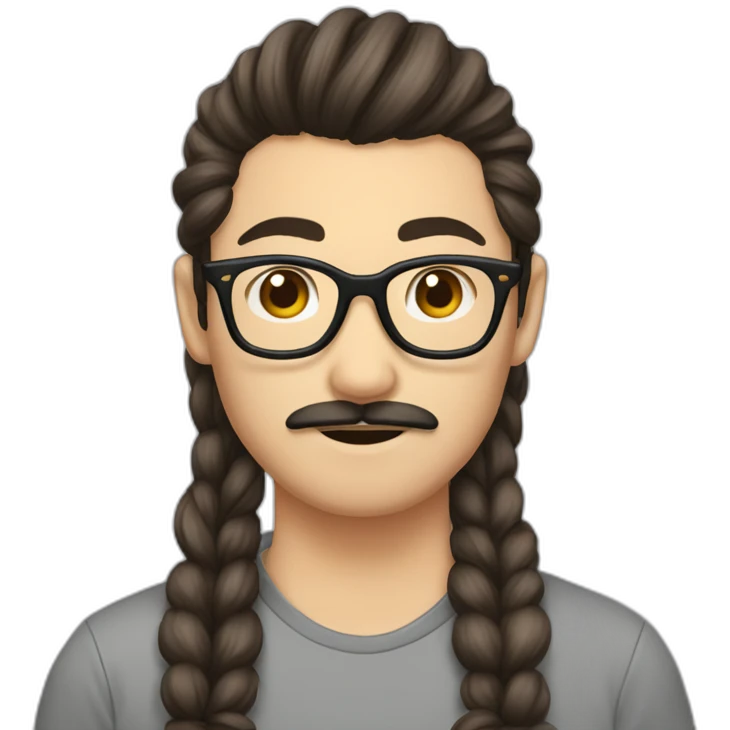 asian-moustache-glasses-ponytail-hairstyle-boyfriend-brune-girlfriend emoji