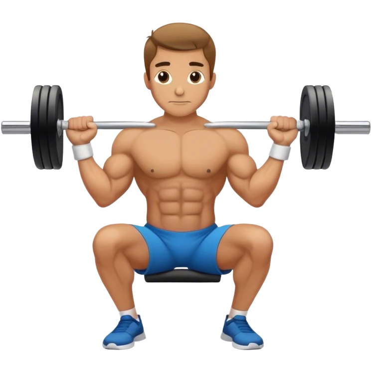 man weighted wrist curl emoji