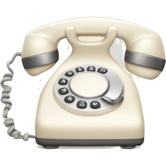 cream white phone emoji