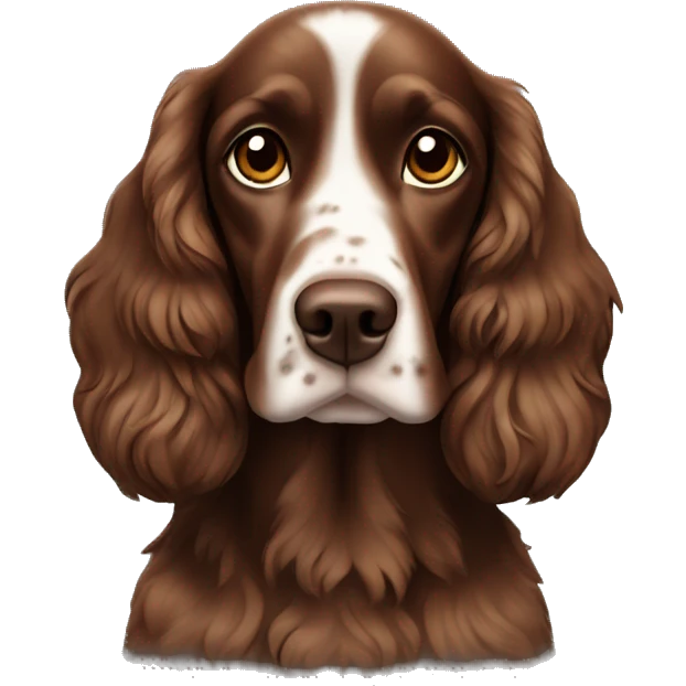 Brown working spaniel emoji