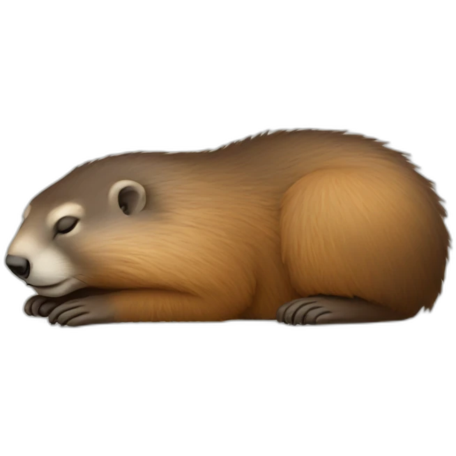 Marmot sleep emoji