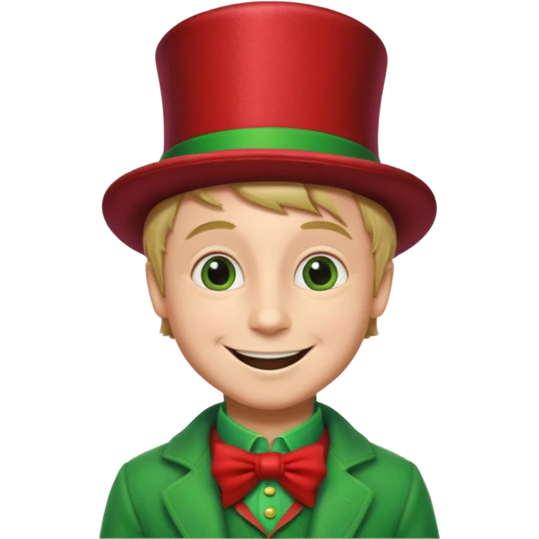 Wonka boy Christmas style emoji