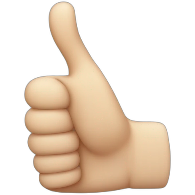 Thumb up emoji