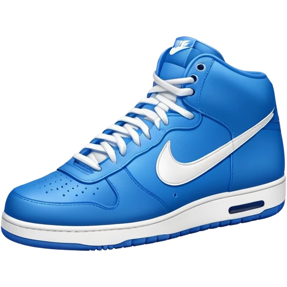 blue Nike shoe emoji