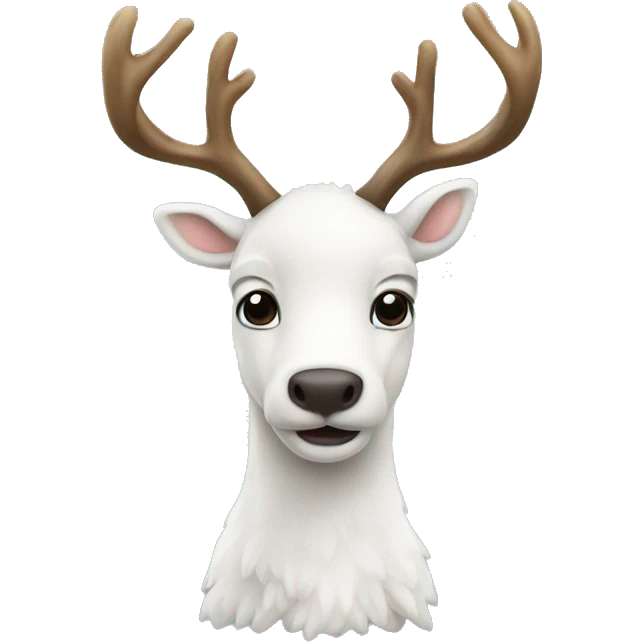white raindeer emoji