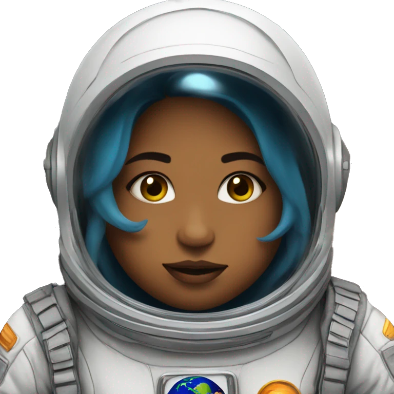 girl in space suit fats emoji