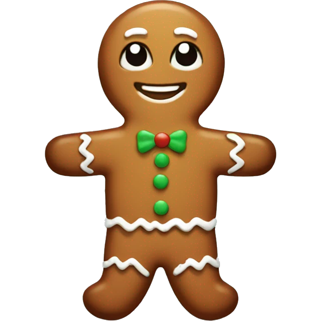 gingerbread man  emoji