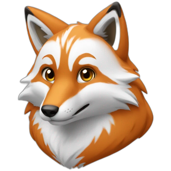 un renard aveccoeur emoji