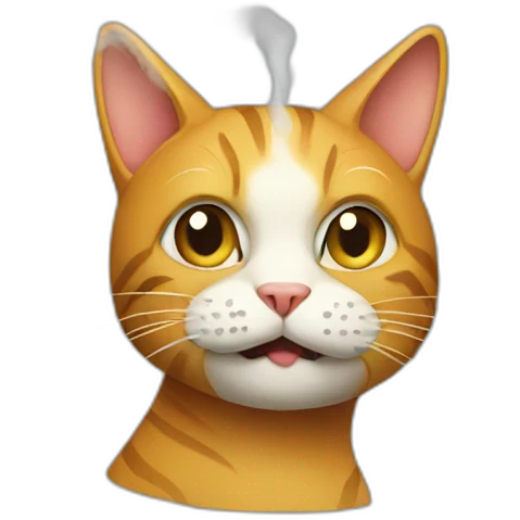 Smoking cat emoji